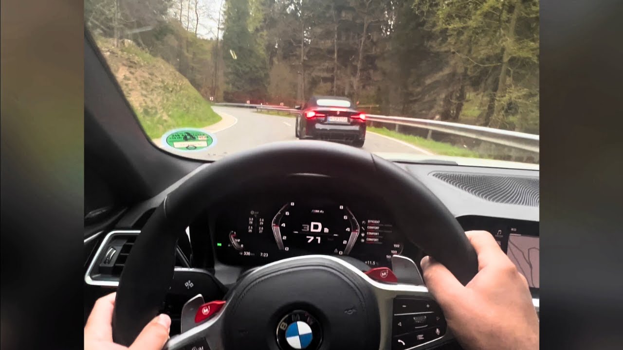 BMW M4 Coupe chasing BMW M4 Cabrio: Pov Drive