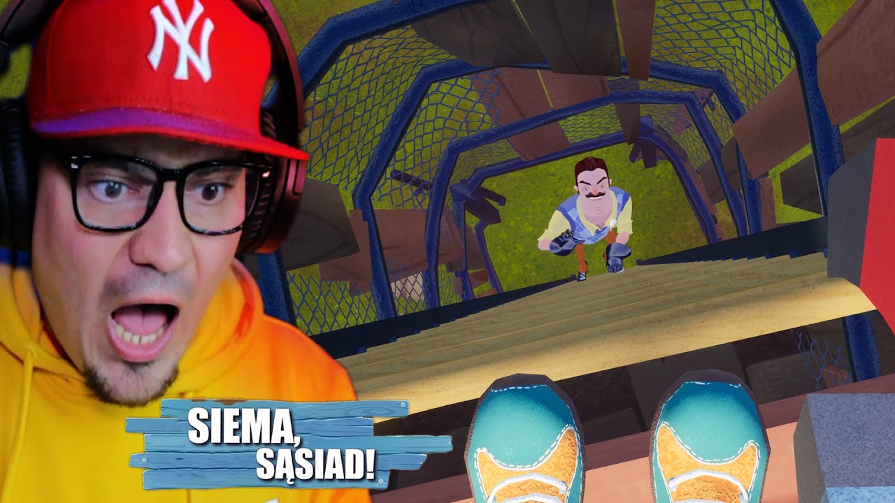 😮 SĄSIAD WSPINA SIĘ PO DRABINIE! *chce posmyrać po tyłeczku* | Hello Neighbor 2025 AKT 1 #01