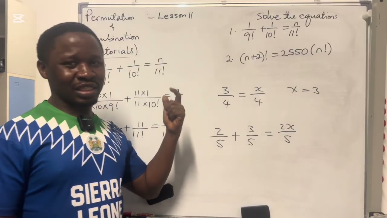 Permutations and Combinations : Lesson 11