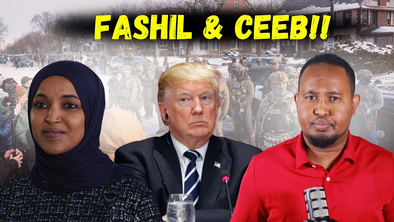 Trump & Ciidankii ICE oo fashil & ceeb kaga so baxay Minnesota