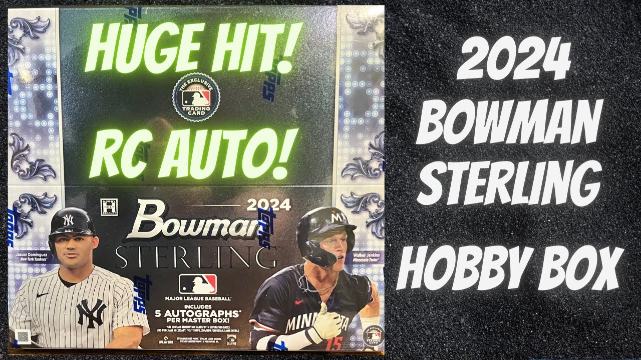 ** New Release ** Huge Pull!! 2024 Bowman Sterling Hobby Box 5 Autos Per Box!