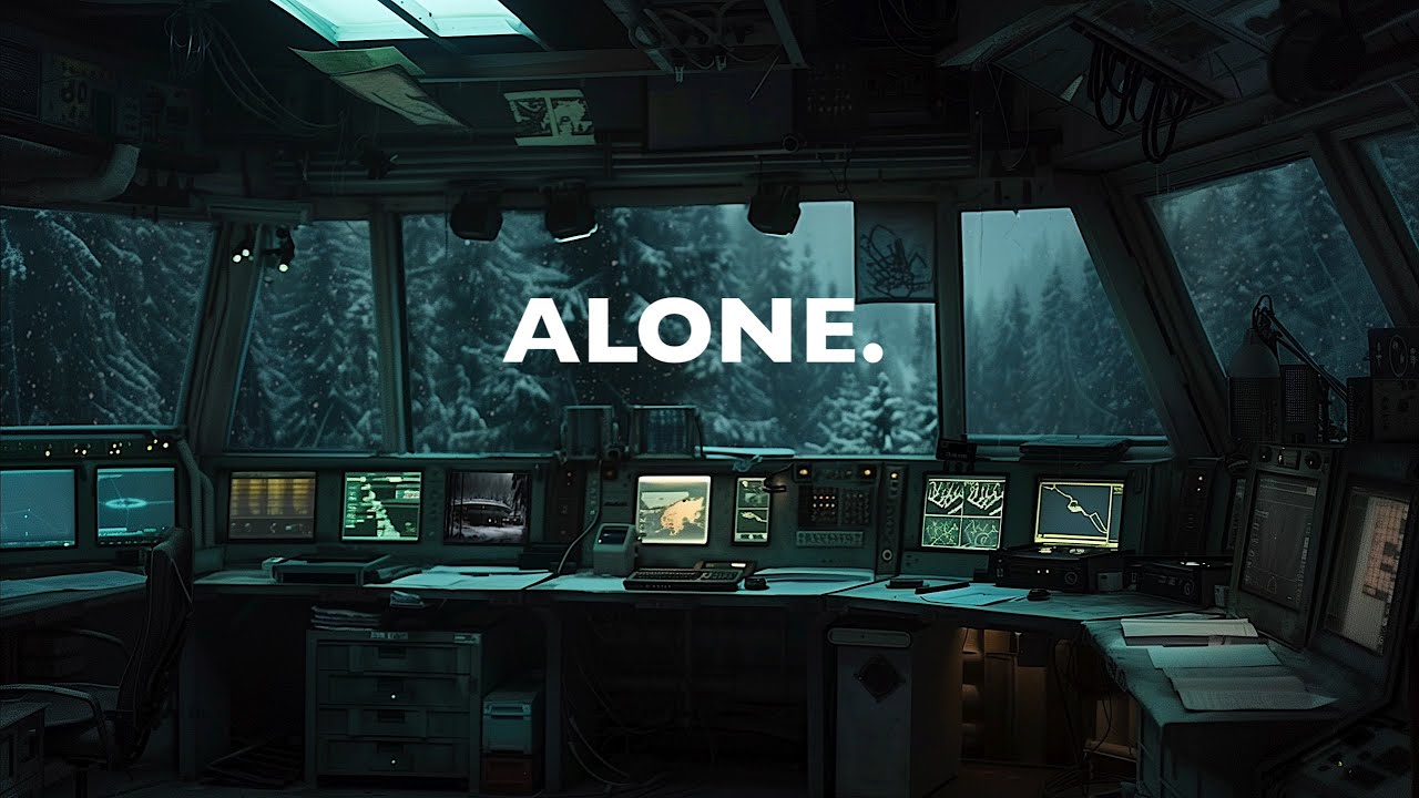 Winter Forest Lookout [ALONE] Dark Ambient Focus Music 4K