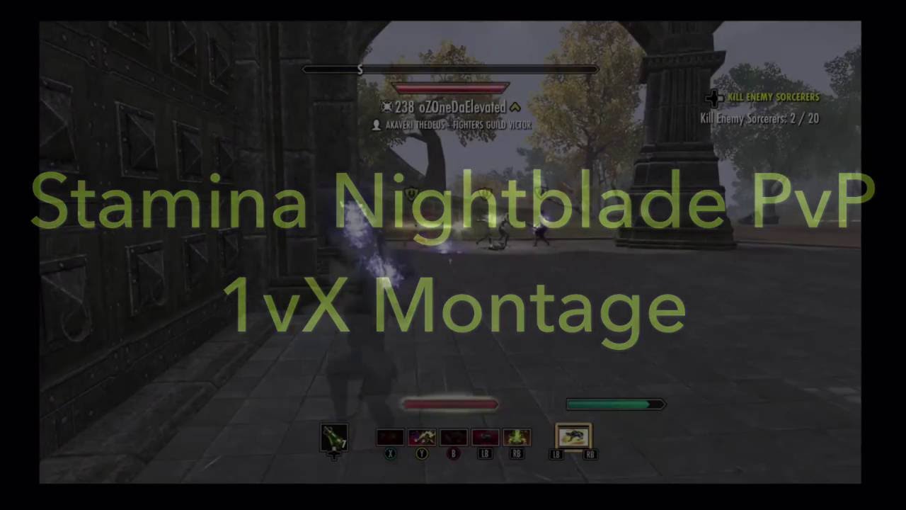 Stamina Nightblade PvP 1vX Montage ESO