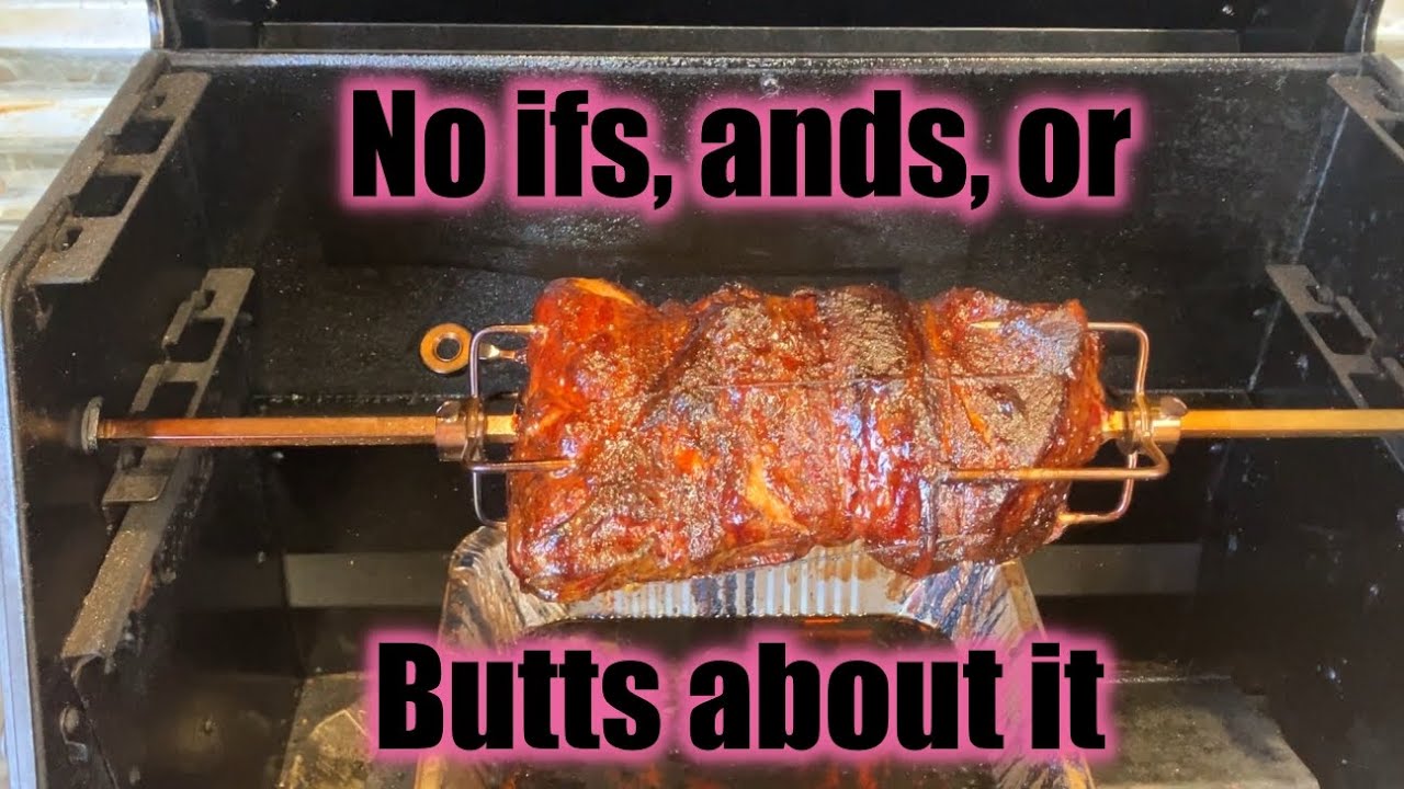 Rotisserie Pork Butt on the Masterbuilt 800