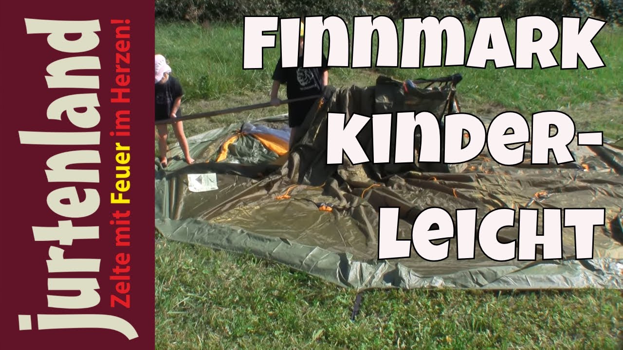 Finnmark - Ein Lavvu kinderleicht aufgebaut - Jurtenland