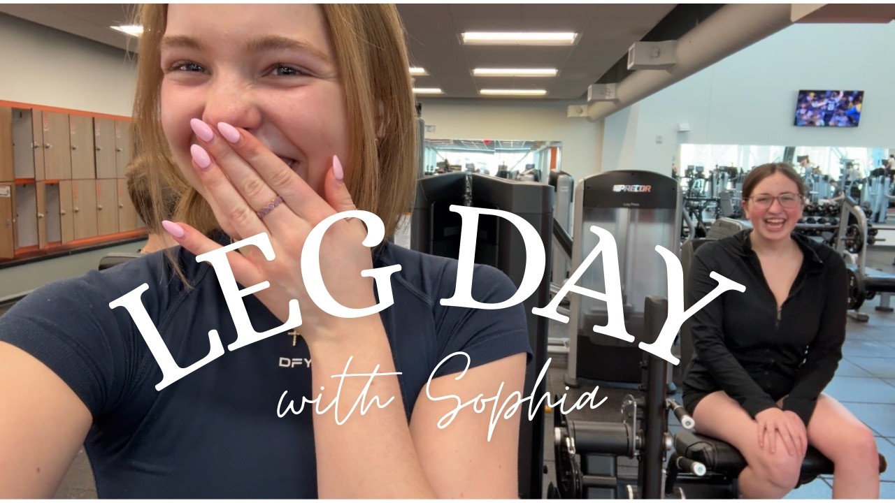 Leg day with special guest Sophia!!