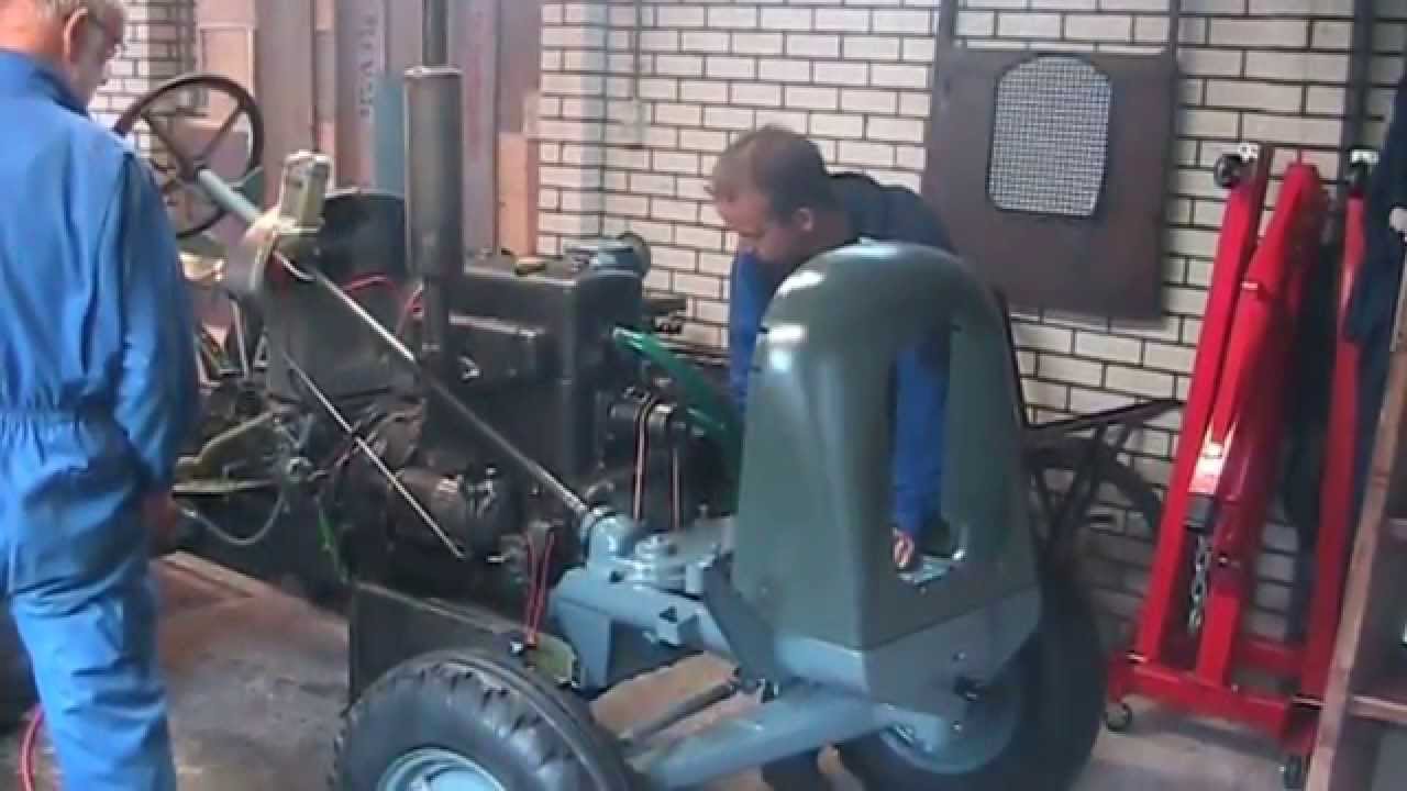 first test drive oldtimer tractor Vevey with Buhrer engine