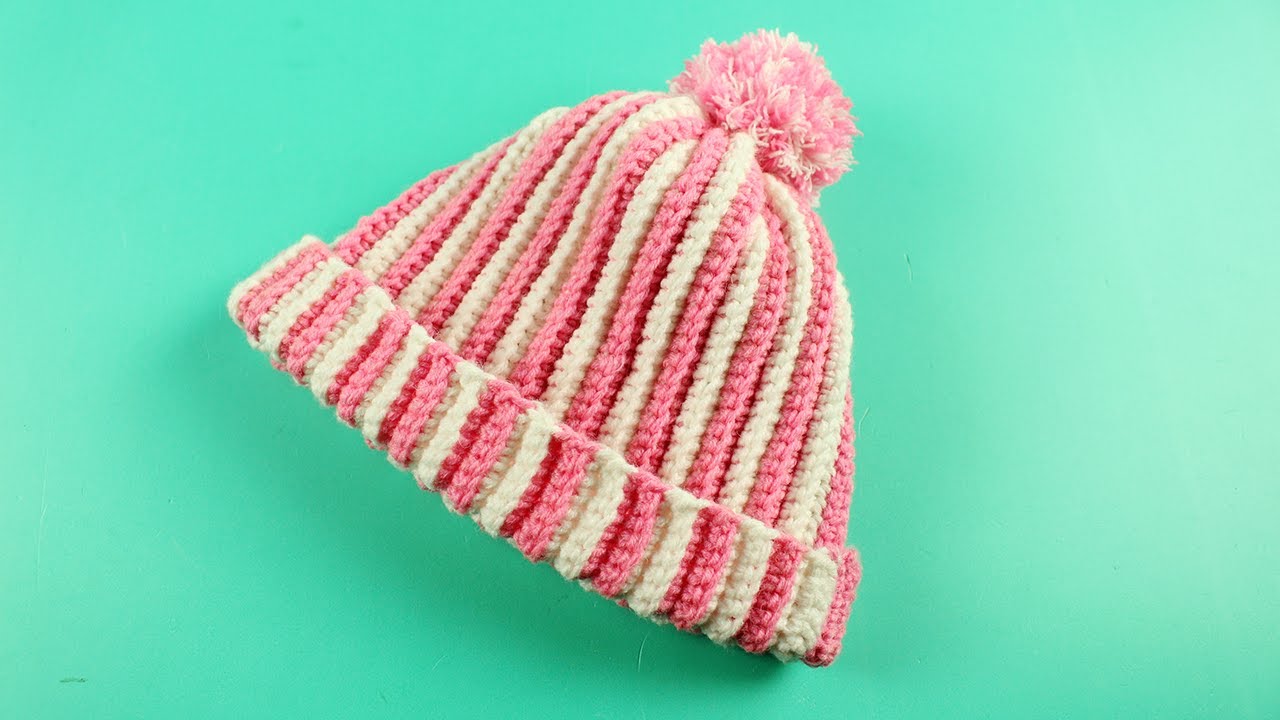 Easy & fast crochet baby hat | কুশিকাটা/কুরুশের বাচ্চাদের শীতের টুপি ।  crochet winter cap