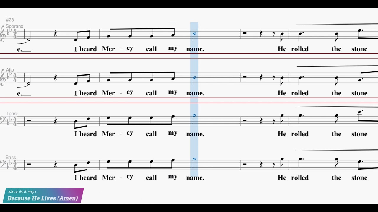 Because He Lives (Amen) - Alto