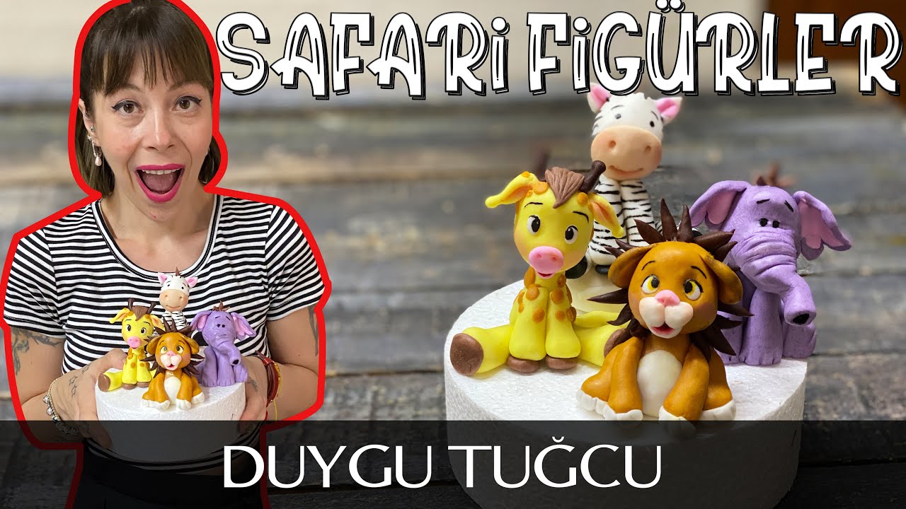 Safari Pasta Hayvan Figürleri Nasıl Yapılır🐮 | Şekerhamuru Hayvan figürleri 🐮 | Chef Duygu Tugcu