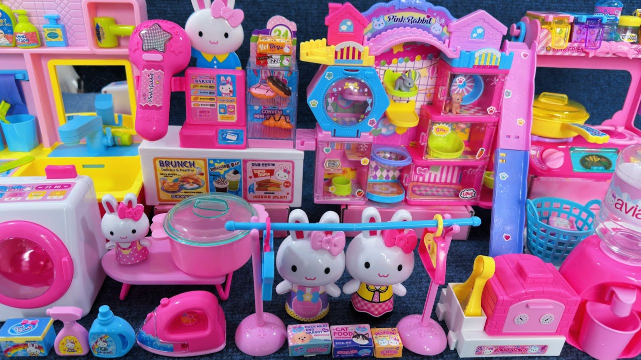 12 Minutes Satisfying with Unboxing Hello Kitty Kitchen and Laundry Set Toys ASMR | Review Toys