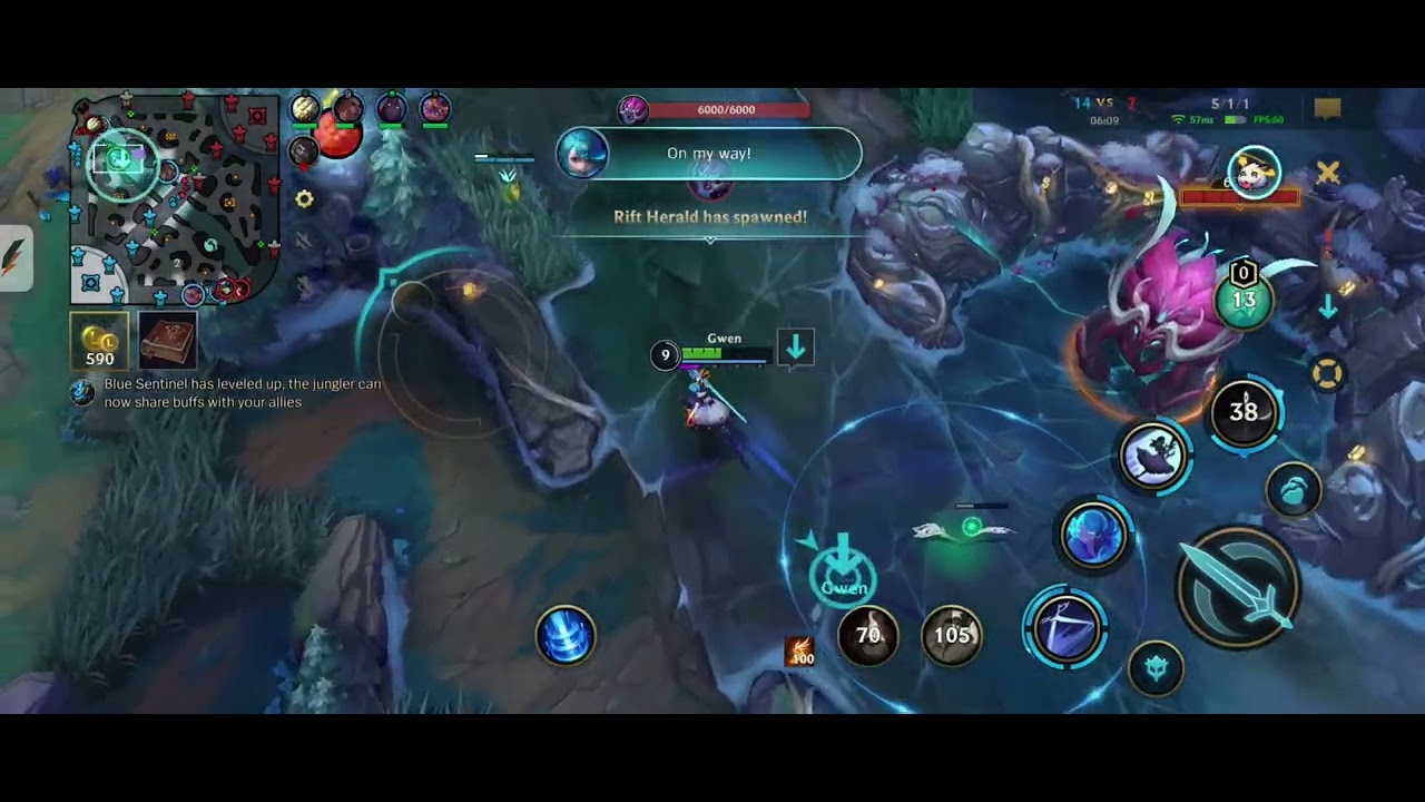 A to Z Top Lane Champions in WildRift 12 - Gwen giving Haircut to all, even Leaving Dr Mundo Bald