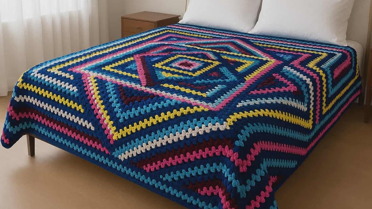 Perfect crochet square for Blankets/how to crochet easy pattern for Beginners 
