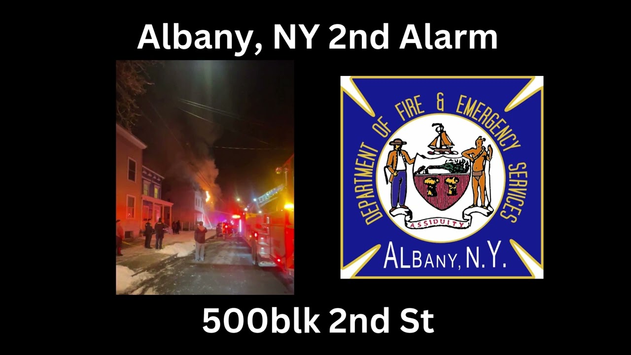 Albany, NY 2nd Alarm Multiple Dwelling Fire Fireground Audio 12/25/24