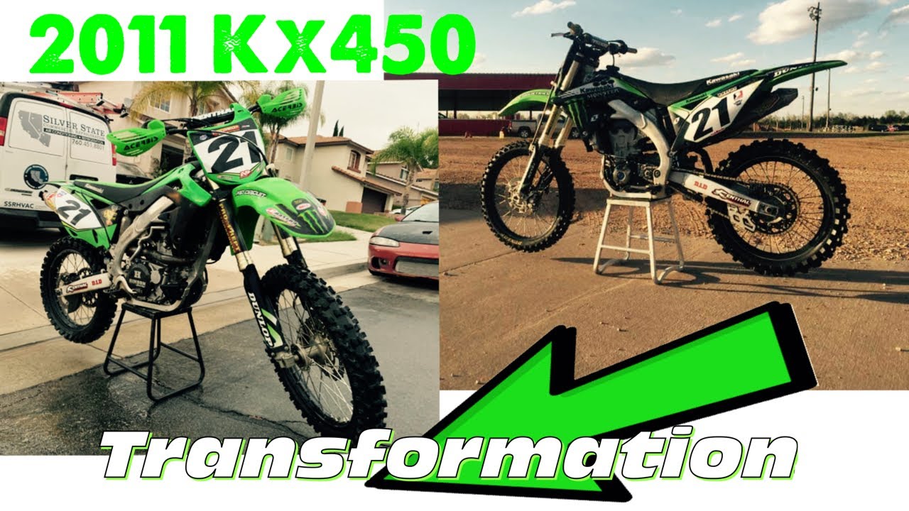 2011 kx450 Transformation // Kx450 bike build (Part 2)