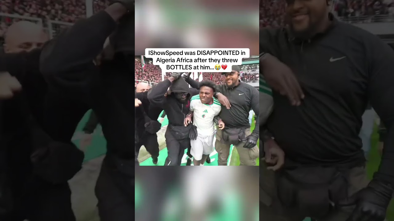 IShowSpeed was DISAPPOINTED in Algeria Africa after this they threw BOTTLES at him&hellip;😭💔