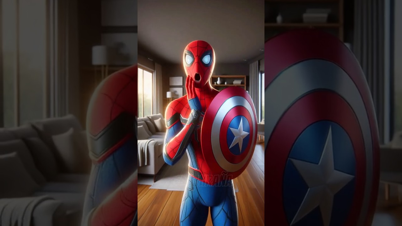 &iexcl;El Hombre Ara&ntilde;a encontr&oacute; el escudo del Capit&aacute;n Am&eacute;rica! 😱🛡️ (Parte 1)