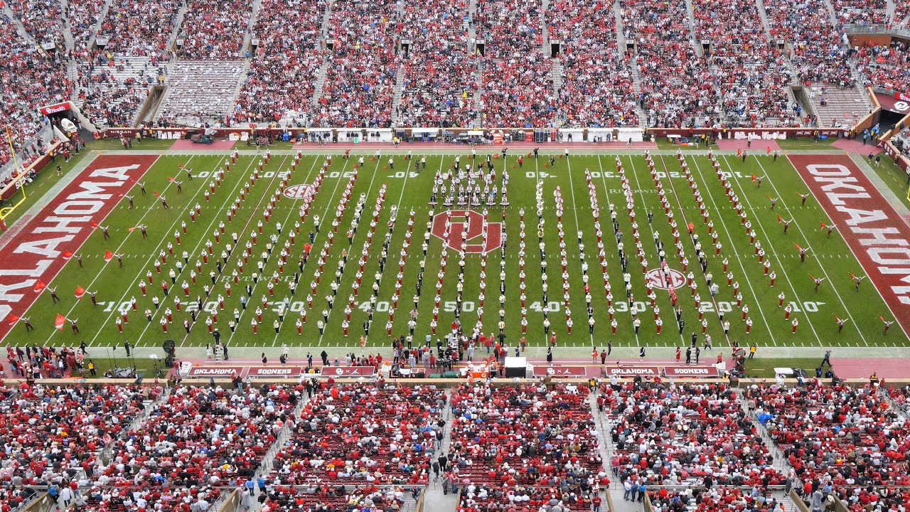 10-25-25 OU vs Ole Miss Halftime - Pride of Oklahoma and OU Alumni Band
