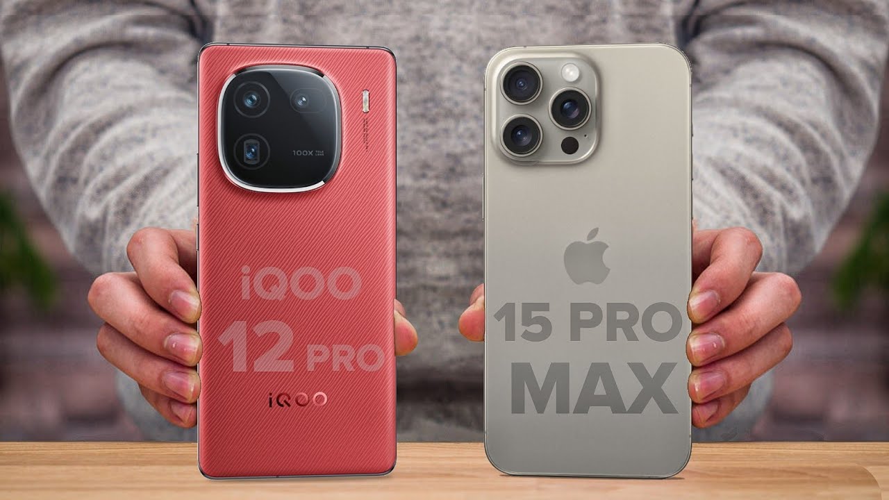 iQOO 12 Pro Vs iPhone 15 Pro Max | Full Comparison ⚡ Which one is Better?