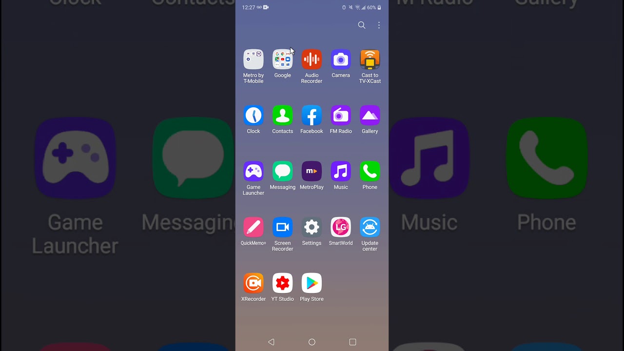 LG Stylo 6 App Drawer - How to get back