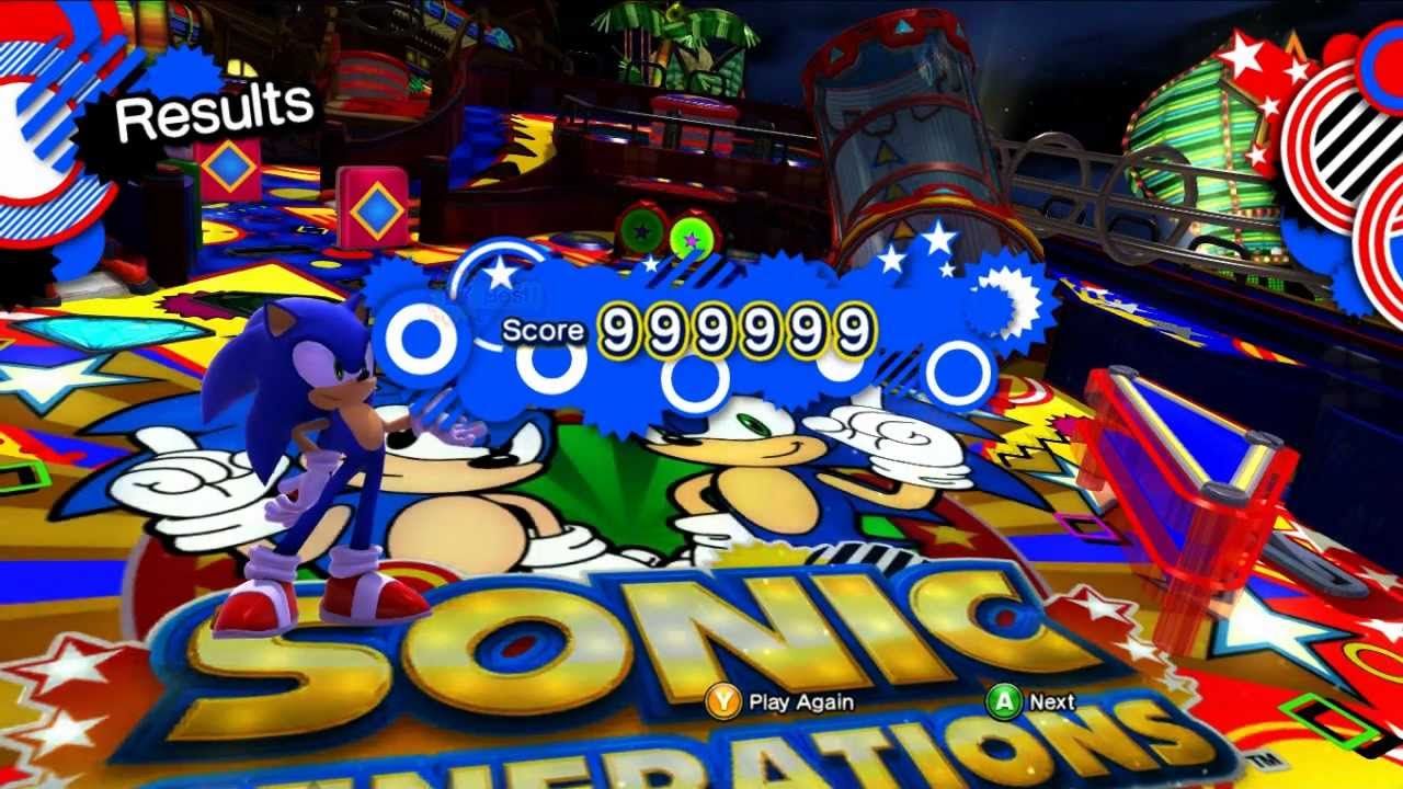 Sonic Generations - Casino Night Zone 999.999 Points!