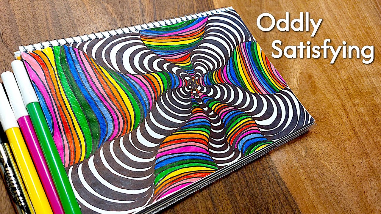 This Oddly Satisfying Drawing Tricks Your Eyes