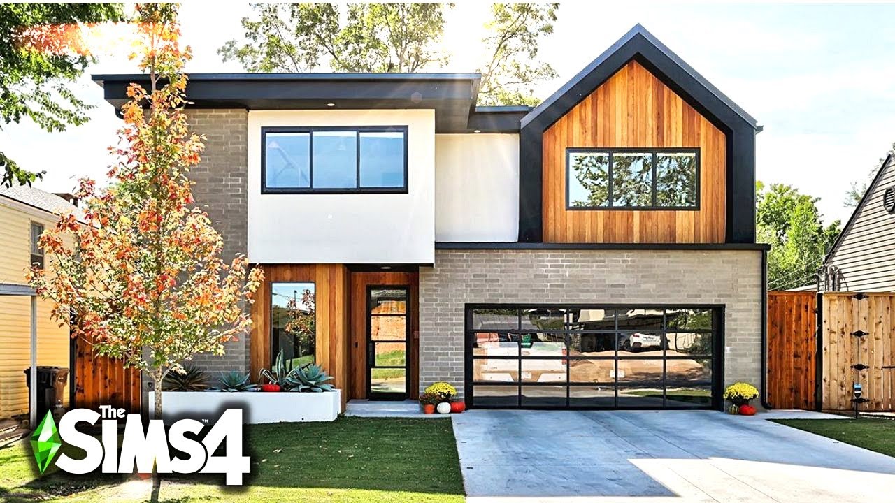 Rich Mum With Teens Contemporary Home | The Sims 4 Speed Build