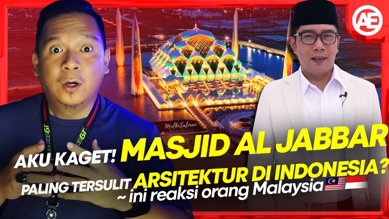 🔴🇮🇩MASYAALLAH❗ORG MALAYSIA KAGET KEMEGAHAN MASJID RAYA AL JABBAR DESAIN ALA DIMENSI