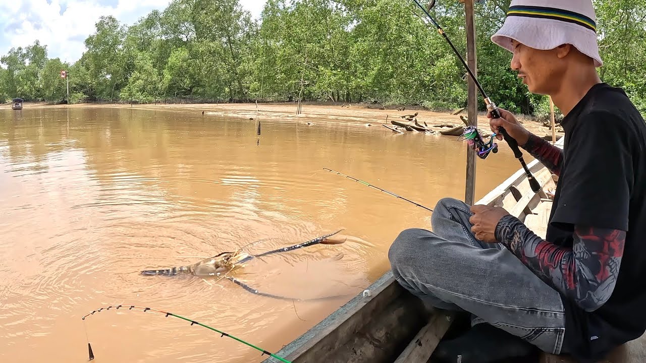 MENAKJUBKAN!! BANYAK UDANG GALAH BESAR DI SPOT YG KE 2 DAN JORAN PATAH || MANCING UDANG GALAH