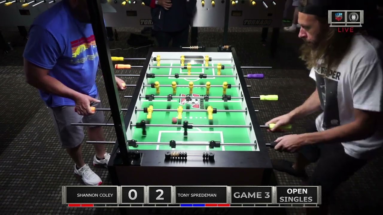 2022 Oklahoma State Championships of Foosball - Open Singles - Tony Spredeman vs Shannon Coley