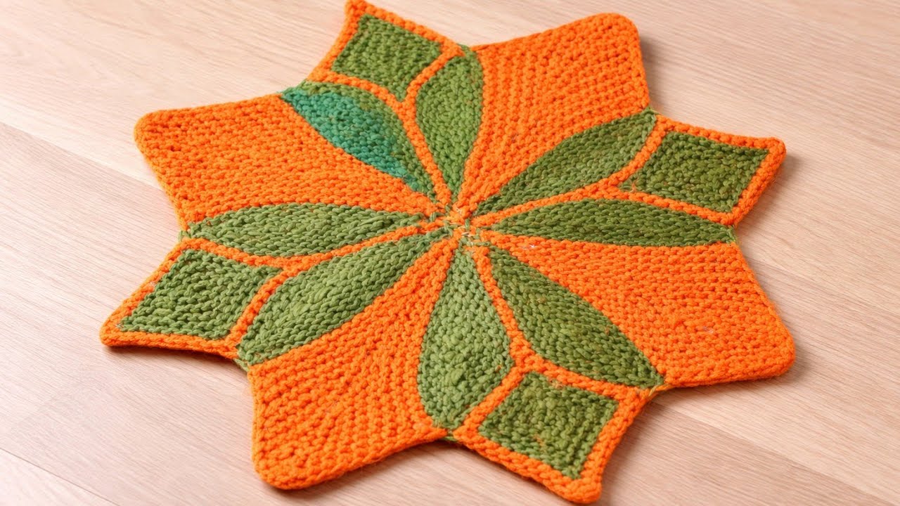  8 कली और 2 रंगों का बड़े आकार का पायदान बनाएं। Doormat new design ।