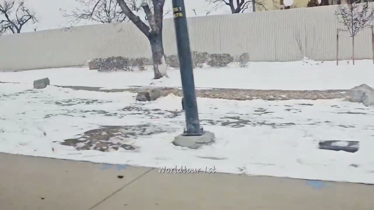 Driving around Denver - Snow
