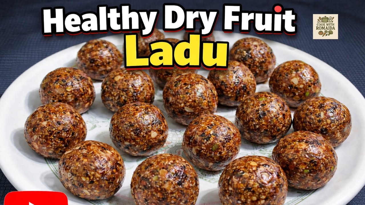 Healthy Dry Fruit Laddu | No Sugar Energy Balls | Quick & Easy Recipe