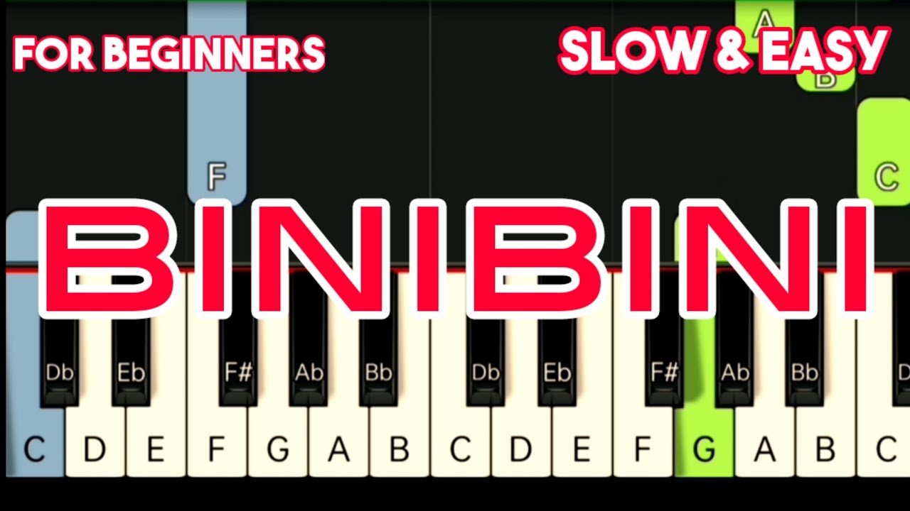 JANNO GIBBS - BINIBINI | SLOW & EASY PIANO TUTORIAL