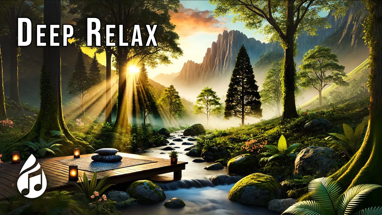 Ambient Music & Water Stream Sounds for Deep Relaxation