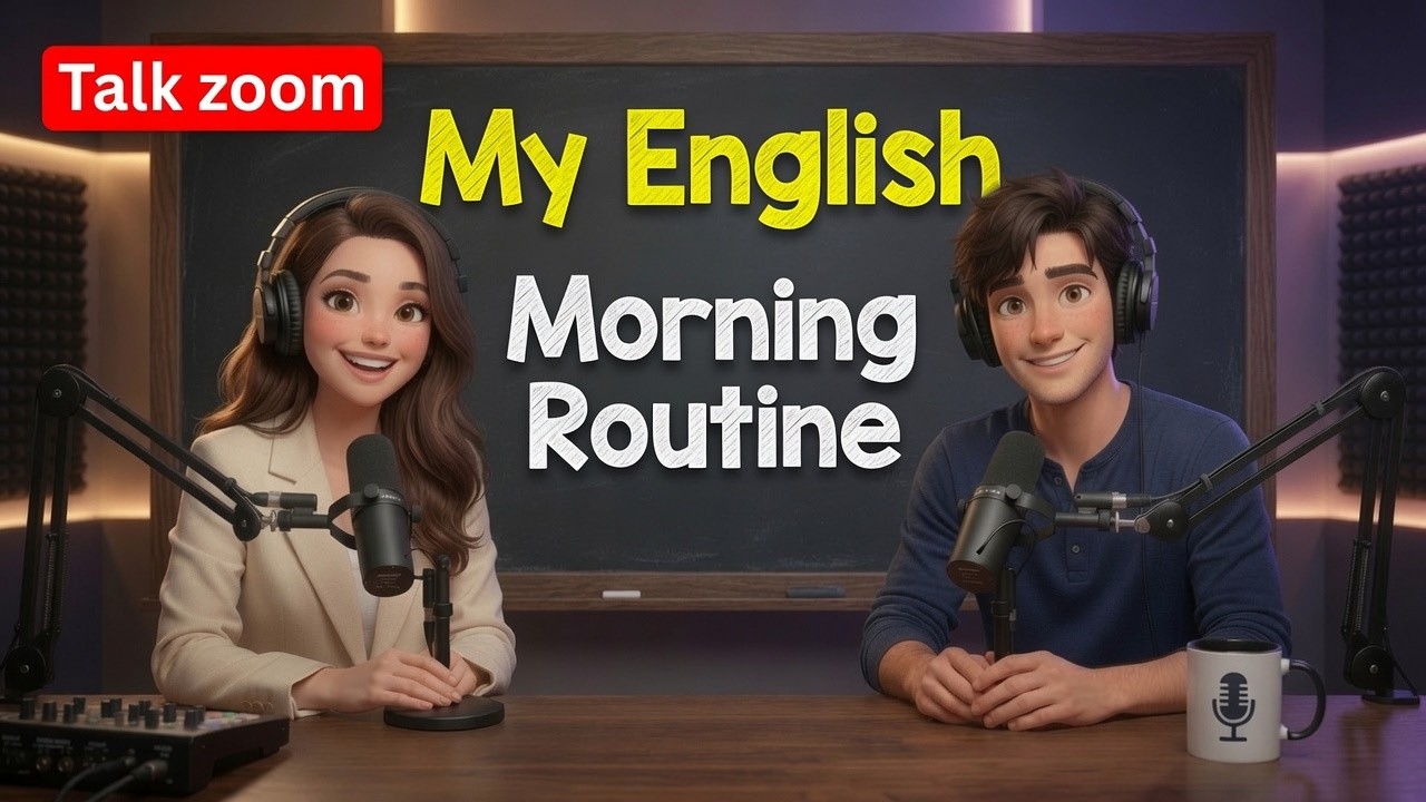 Slow English Conversation About Morning Routines ☕️ | Listening Practice for Beginners (A2-B1)