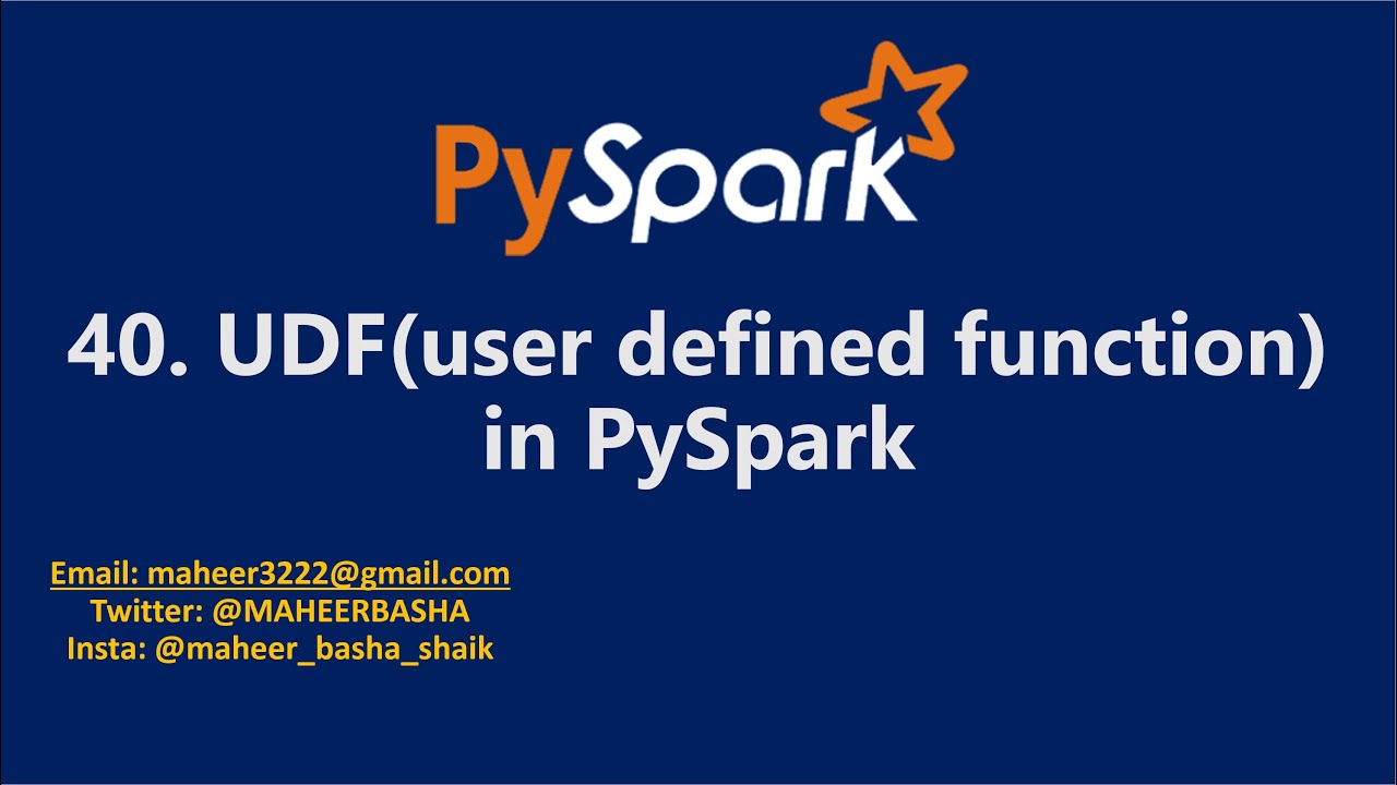 40. UDF(user defined function) in PySpark | Azure Databricks #spark #pyspark #azuresynapse #azure