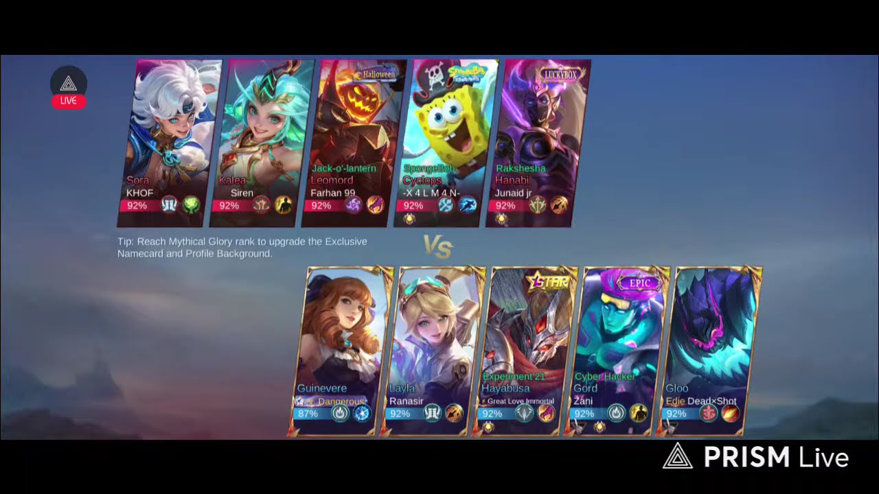 Mobile Legends! Live Gameplay| Maskman & Mage #mlbb
