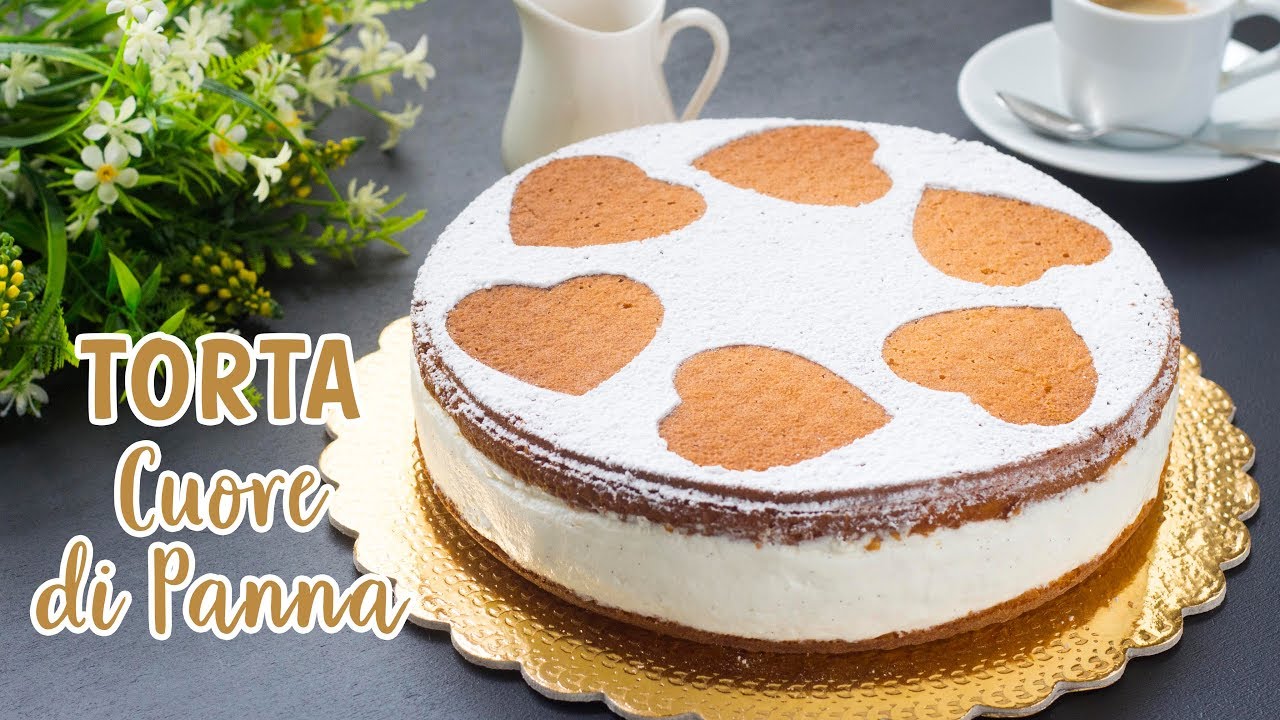 Torta Cuore di Panna - Ricetta Torta Paradiso con Crema alla Panna - 55Winston55