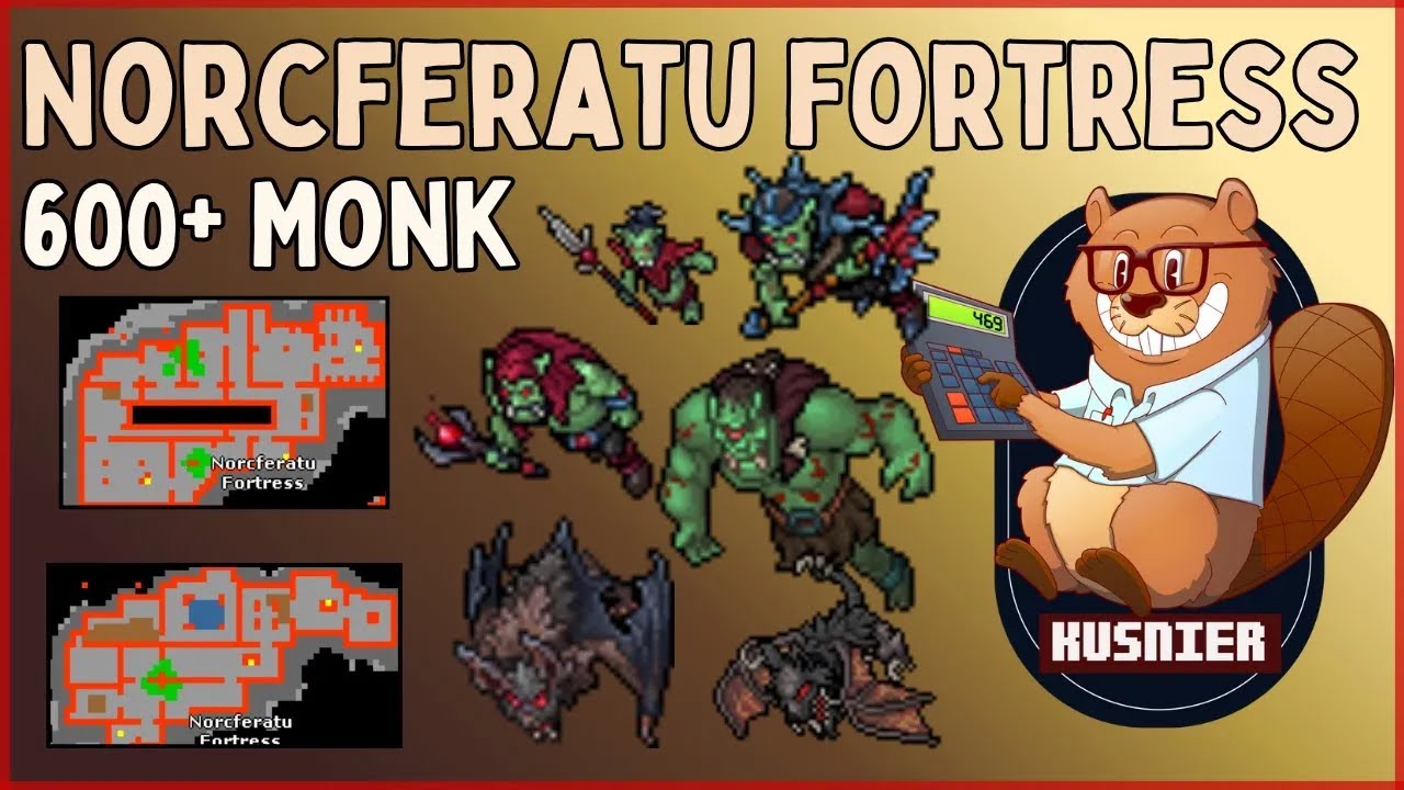 Norcferatu Fortress | BEST Spot in the game | 500+/600+ Monk | Tibia