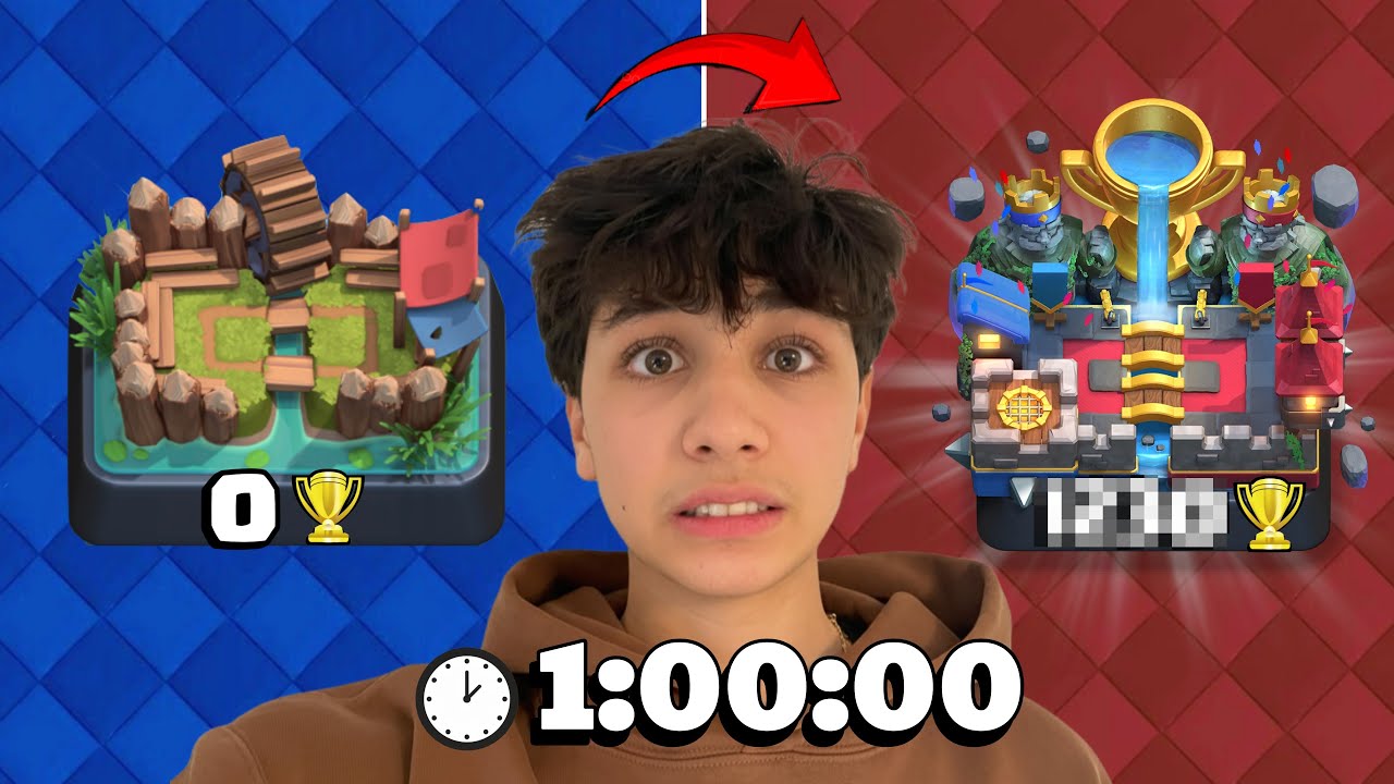1 STUNDE Clash Royale, wie weit komme ich?