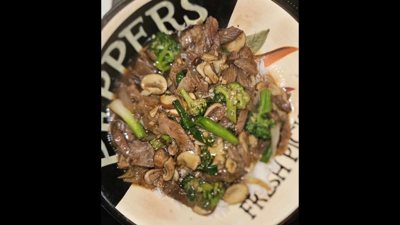 Chinese beef and broccoli my way.