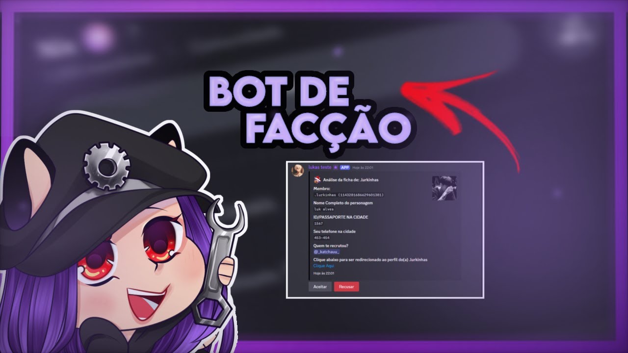 Bot de registro para facções FiveM/GTA RP no discord (bot para Facções) - Nix Bots
