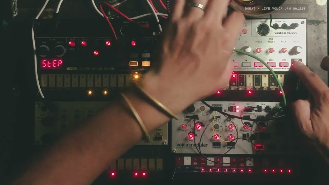 Dark Synthwave Korg Volca Live Jam