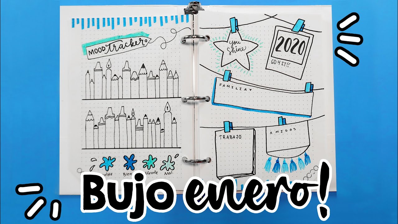 BULLET JOURNAL (Enero) 2020! ✄ Barbs Arenas Art!