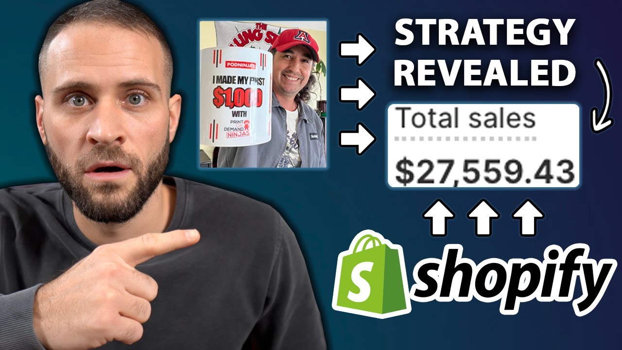 The NEW Way He Made $27,000 On His Print On Demand Store