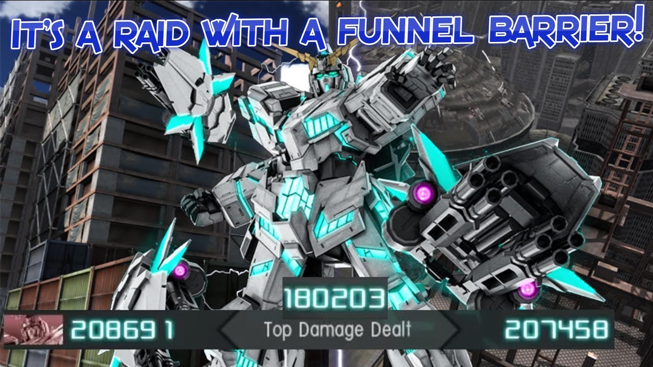 GBO2 RX-0 Unicorn Gundam (Awakened): It's a raid with a funnel barrier!
