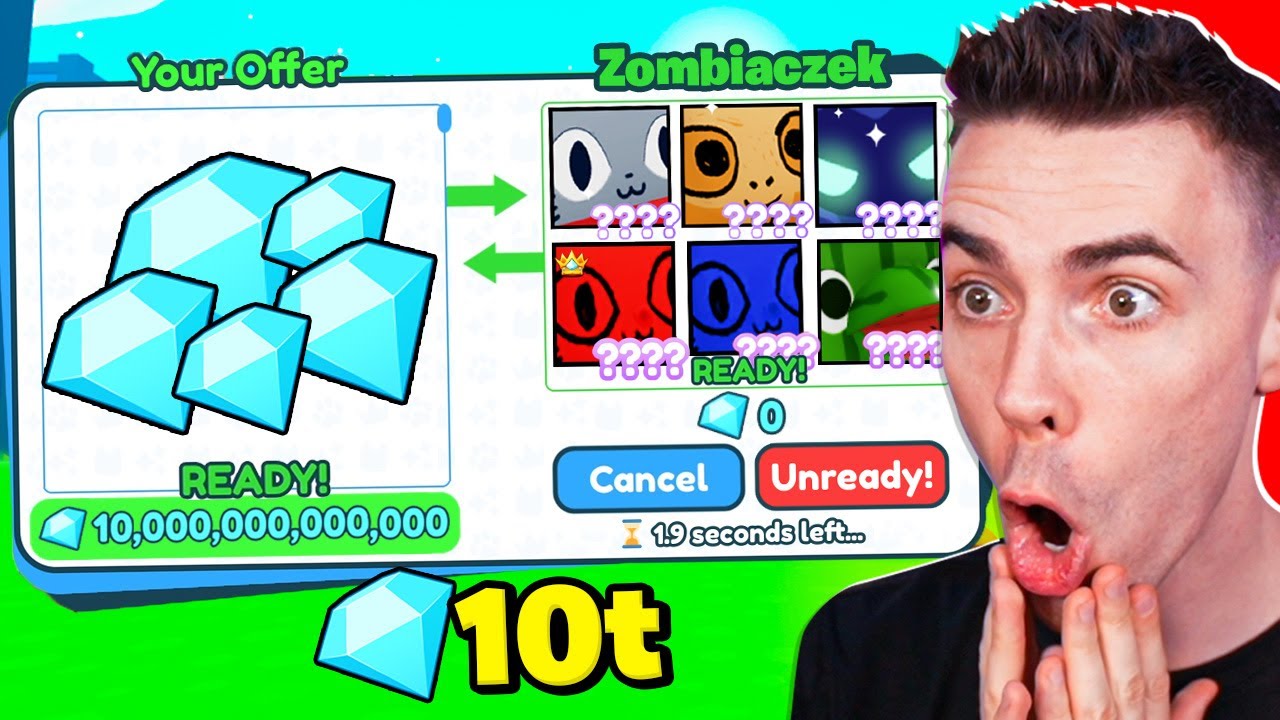 WYDAŁEM 10 TRILIONÓW DIAMENTÓW w PET SIMULATOR X!