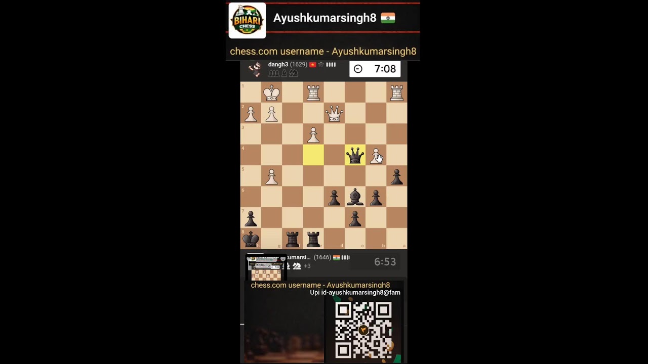 Playing rapid chess with subscribers