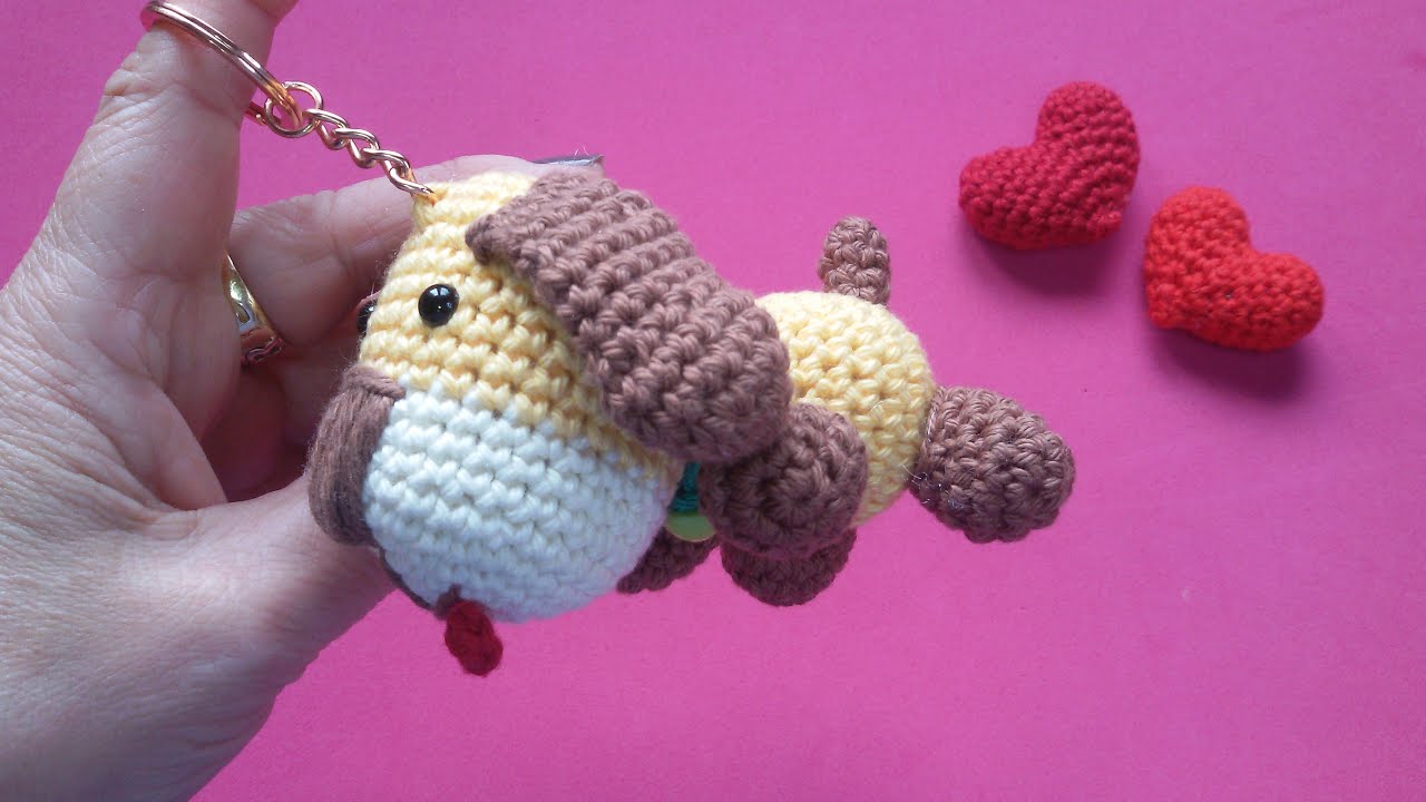 Llavero perrito // Teje con GanchiBol un amigurumi